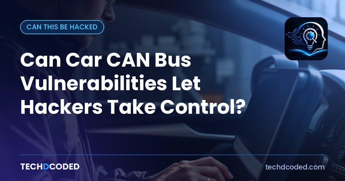 An automotive engineer using a diagnostic laptop to analyze CAN bus data signals on a circuit board inside a modern car dashboard.